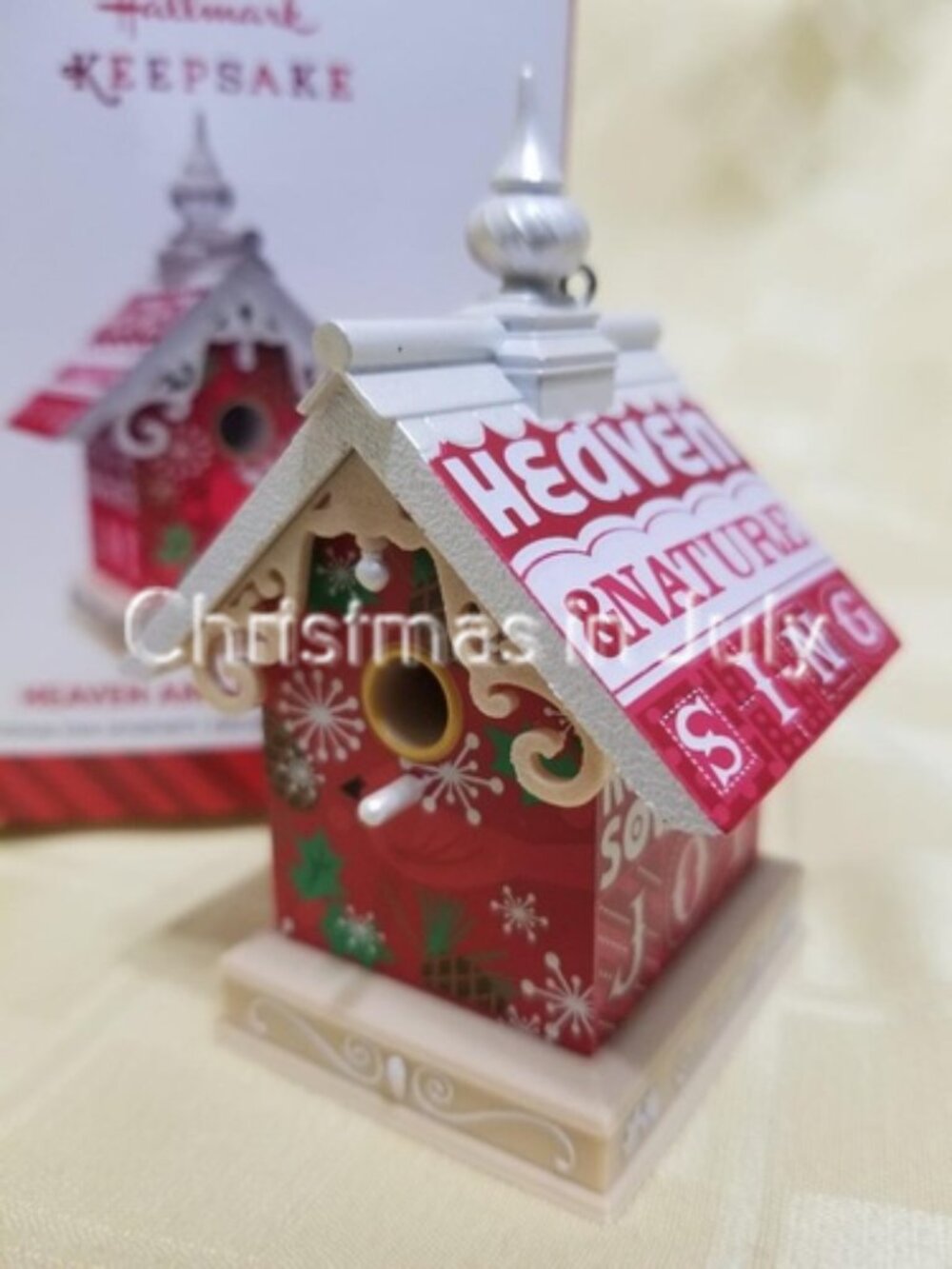 Hallmark 2014 Heaven and Nature Sing Birdhouse Bird House Christmas Ornament